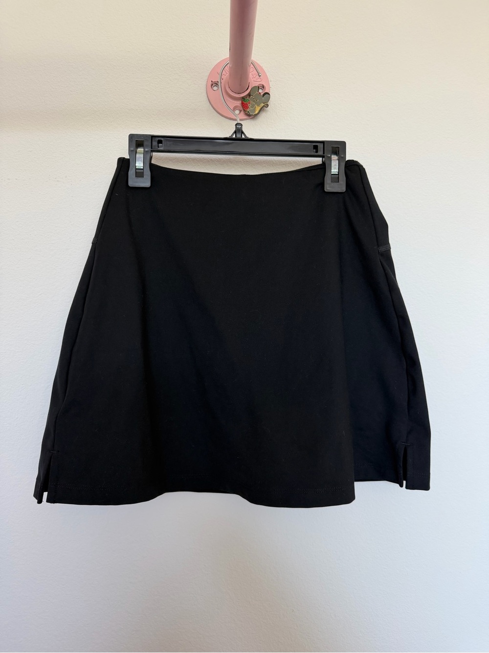 Girlfriend collective black mini workout skirt
